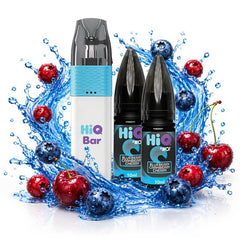 HiQ Bar 24K Refillable Disposable + 2x10ml 20mg - Blueberry Cranberry Cherry