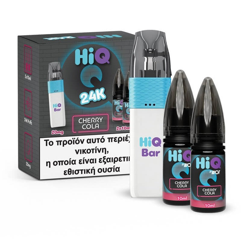 HiQ Bar 24K Refillable Disposable + 2x10ml 20mg - Cherry Cola