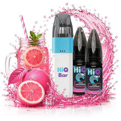 HiQ Bar 24K Refillable Disposable + 2x10ml 20mg - Pink Lemonade