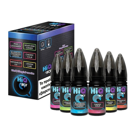HiQ by Riot Salts - Multi Flavours 6x10ml - 20mg