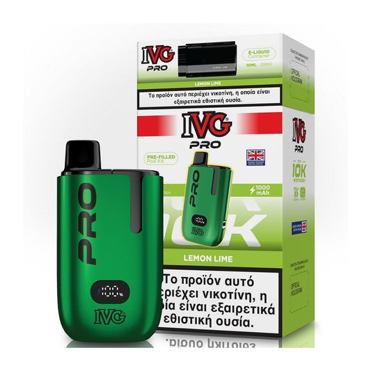 IVG Pro Kit 2ml+10ml 10000 Puffs Disposable Kit 20mg - Lemon Lime