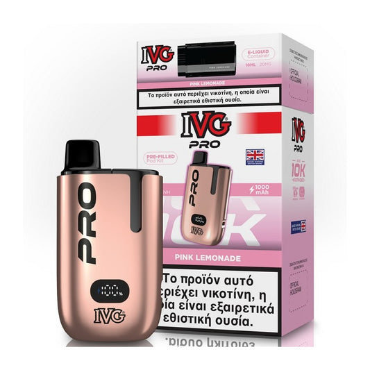IVG Pro Kit 2ml+10ml 10000 Puffs Disposable Kit 20mg - Pink Lemonade