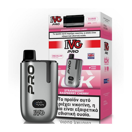 IVG Pro Kit 2ml+10ml 10000 Puffs Disposable Kit 20mg - Strawberry Raspberry Cherry