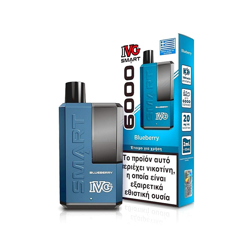 IVG Smart 6000 - 2ml+10ml 6000 Puffs Disposable Kit 20mg - Blueberry