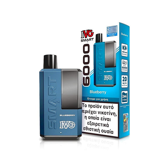 IVG Smart 6000 - 2ml+10ml 6000 Puffs Disposable Kit 20mg - Blueberry