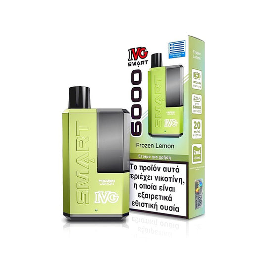 IVG Smart 6000 - 2ml+10ml 6000 Puffs Disposable Kit 20mg - Frozen Lemon