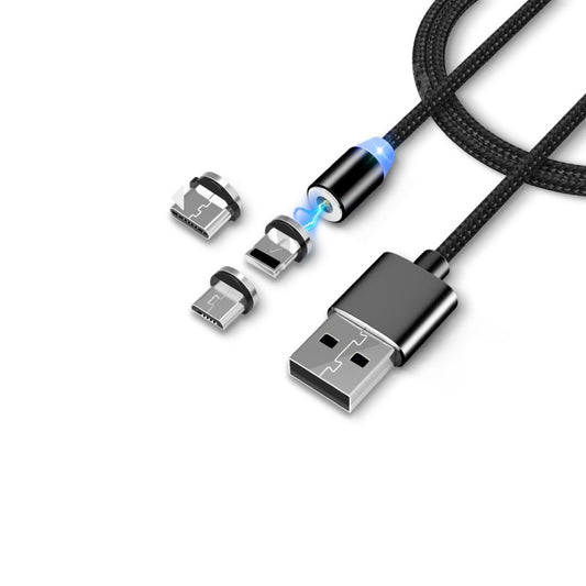 Καλώδιο Φόρτισης/Δεδομένων 360° Magnetic USB Type-C / Lightning / Micro USB