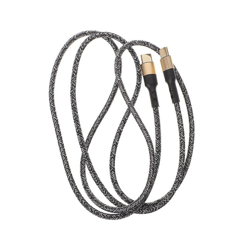 Καλώδιο Φόρτισης/Δεδομένων Gold Plating 60W Type-C σε Type-C