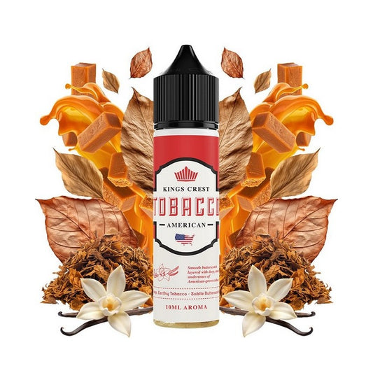 Kings Crest Tobacco - American - Flavor Shot 10/60ml