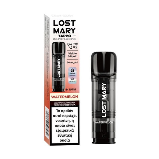 Lost Mary Tappo Pod Προγεμισμένη Κάψουλα 2ml 20mg - Watermelon - 2 Τεμάχια