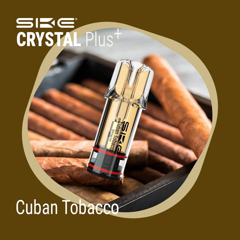 SKE Crystal Plus Προγεμισμένη Κάψουλα 2ml 20mg - Cuban Tobacco - 1 Τεμάχιο