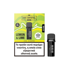 SKE Crystal Plus Προγεμισμένη Κάψουλα 2ml 20mg - Lemon Lime - 3 Τεμάχια