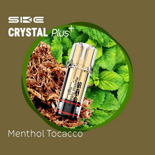 SKE Crystal Plus Προγεμισμένη Κάψουλα 2ml 20mg - Menthol Tobacco - 1 Τεμάχιο