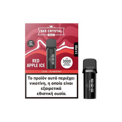 SKE Crystal Plus Προγεμισμένη Κάψουλα 2ml 20mg - Red Apple Ice - 3 Τεμάχια