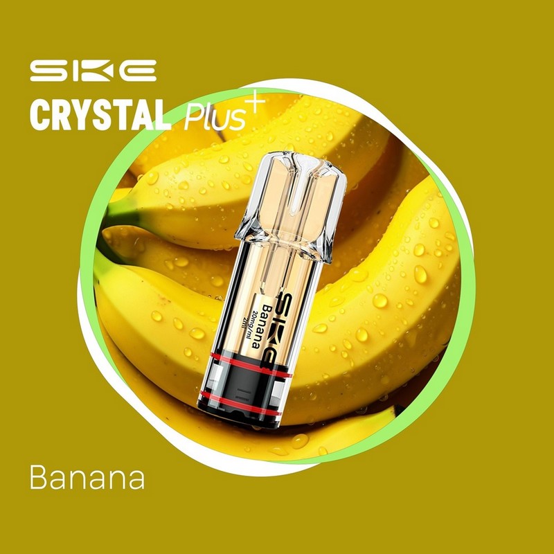 SKE Crystal Plus Προγεμισμένη Κάψουλα 2ml 20mg - Banana - 1 Τεμάχιο