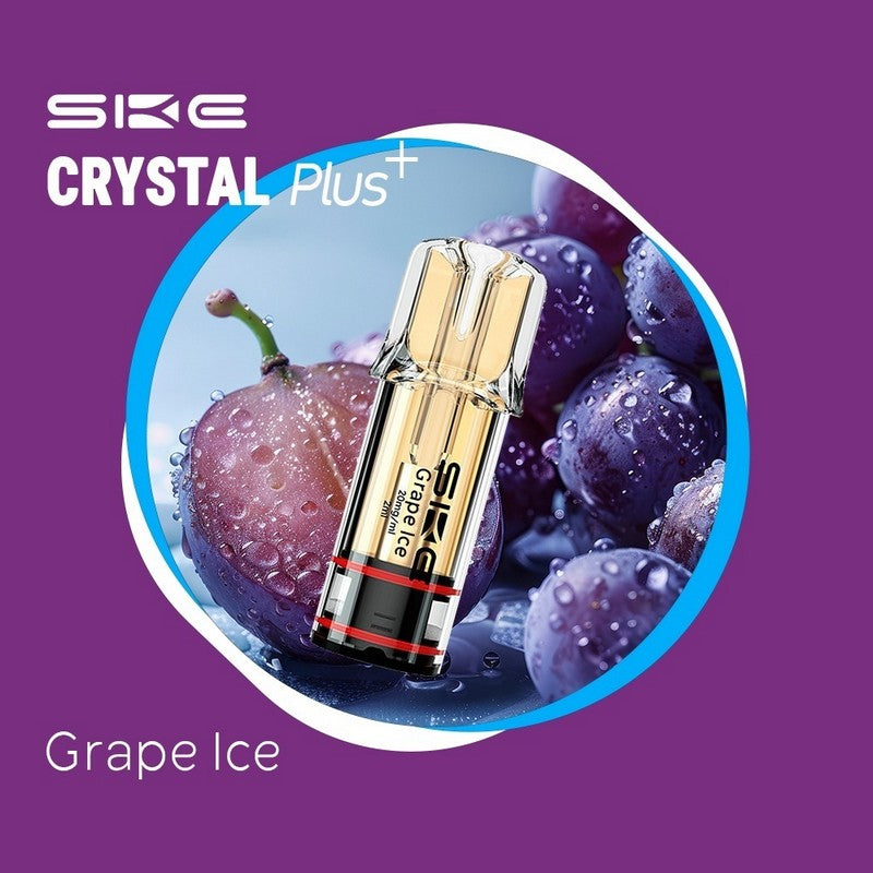 SKE Crystal Plus Προγεμισμένη Κάψουλα 2ml 20mg - Grape Ice - 1 Τεμάχιο