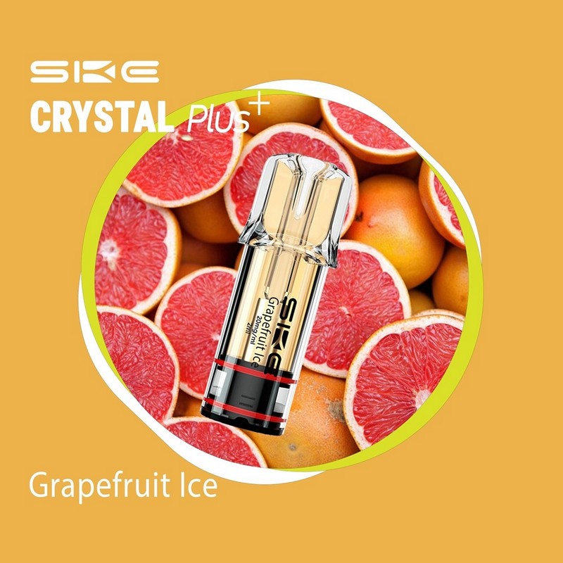 SKE Crystal Plus Προγεμισμένη Κάψουλα 2ml 20mg - Grapefruit Ice - 1 Τεμάχιο