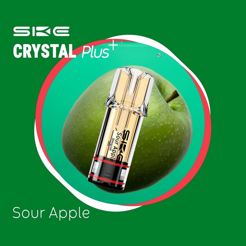 SKE Crystal Plus Προγεμισμένη Κάψουλα 2ml 20mg - Sour Apple - 1 Τεμάχιο
