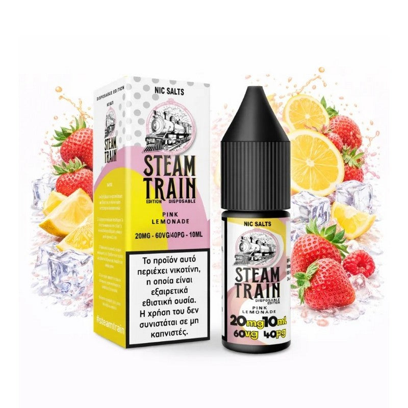 Steam Train Disposable Edition Nic Salts - Pink Lemonade 10ml - 20mg