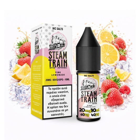 Steam Train Disposable Edition Nic Salts - Pink Lemonade 10ml - 20mg