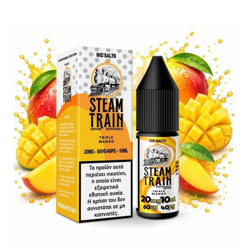 Steam Train Disposable Edition Nic Salts - Triple Mango 10ml - 20mg