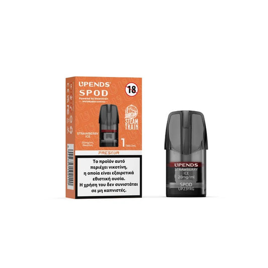 Steam Train Προγεμισμένη Κάψουλα 2ml 20mg - Strawberry Ice - 1 Τεμάχιο