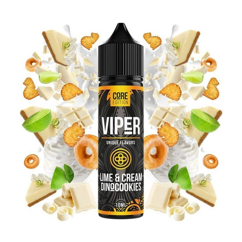 Viper Core Edition - Golden Owl Lime and Cream Dinocookies - Flavor Shot 10/60ml