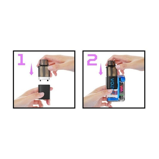 Vozol Vista Plug 2ml+10ml 10000 Puffs Prefilled Pod 20mg - Blue Razz Ice