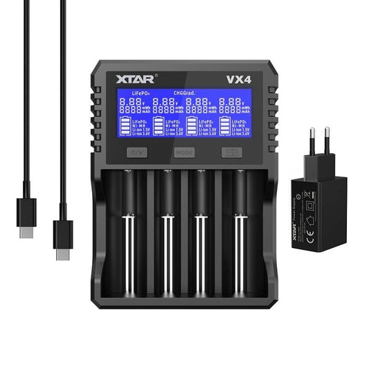XTAR Visible Mixer VX4 Set Φορτιστής Μπαταριών