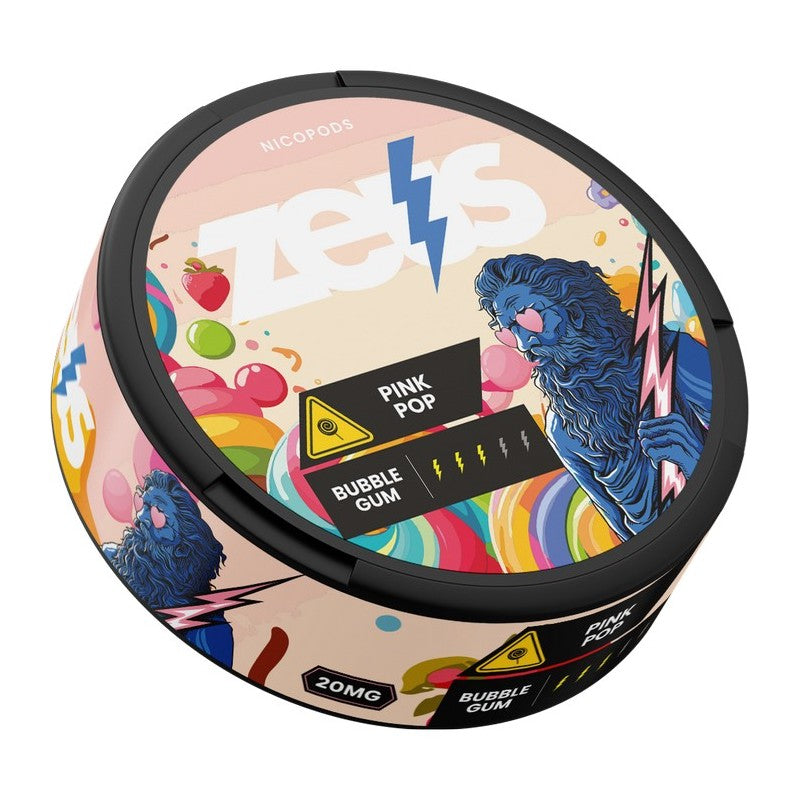 Zeus Nicopods Nicotine Pouches - Pink Pop Bubble Gum 20mg - 20τμχ