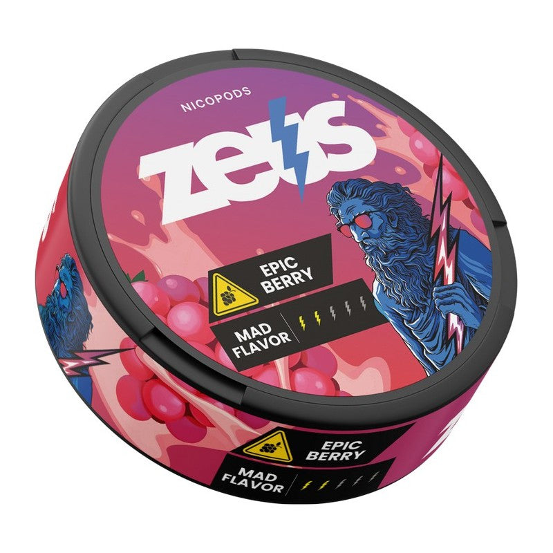 Zeus Nicopods Nicotine Pouches - Epic Berry Mad Flavor 20mg - 20τμχ