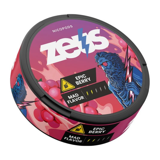 Zeus Nicopods Nicotine Pouches - Epic Berry Mad Flavor 20mg - 20τμχ